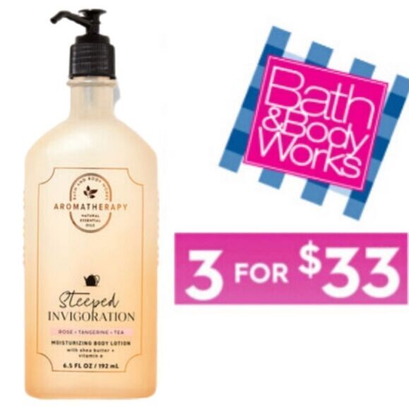 Bath and Body Works Steeped Invigoration Rose Tangerine Tea Body lotion - Picture 1 of 4